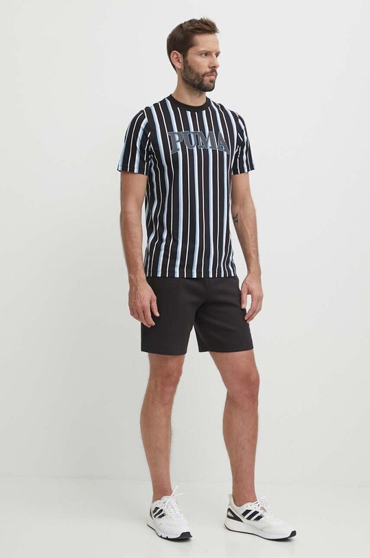 Puma tricou din bumbac SQUAD 678973 negru SS24