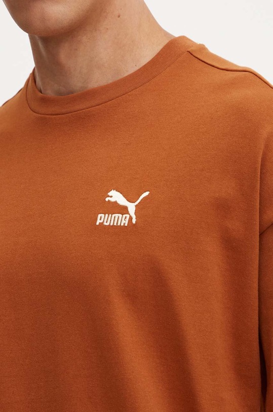 Bombažna kratka majica Puma 679188 rjava