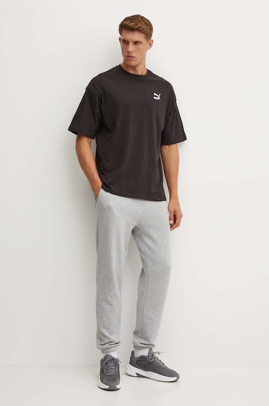 Хлопковая футболка Puma 679188 чёрный SS24