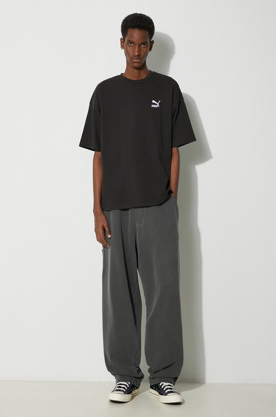 Βαμβακερό μπλουζάκι Puma 679188 μαύρο SS24