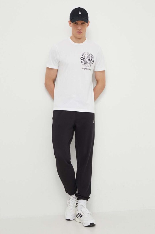 Colmar t-shirt bawełniany 7537.6SH biały SS24