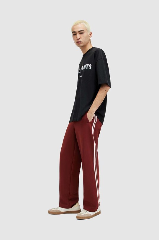 Odzież AllSaints t-shirt bawełniany FLOCKER MG536Z czarny