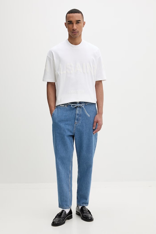 AllSaints pamut póló BIGGY SS MG512Z bézs SS24