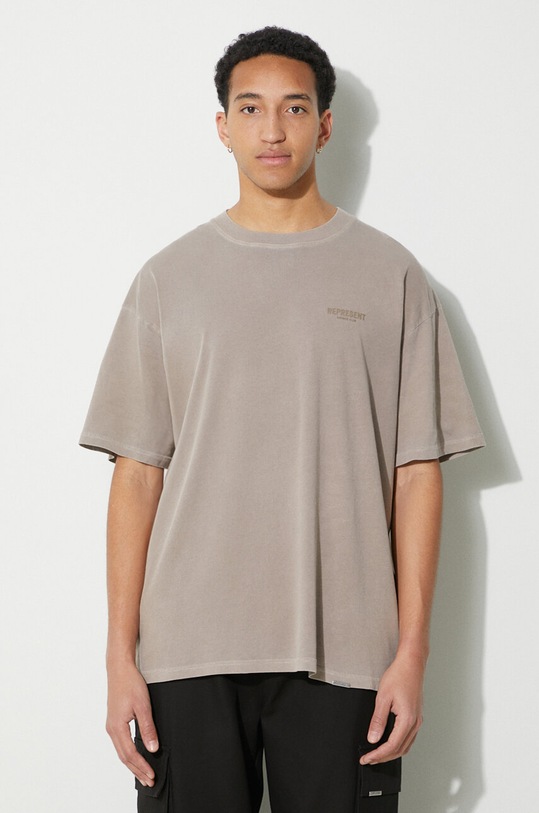 Clothing Represent cotton t-shirt Owners Club OCM409.243 brown