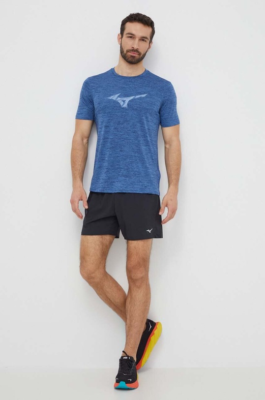Mizuno t-shirt do biegania Core J2GAB009 granatowy SS24