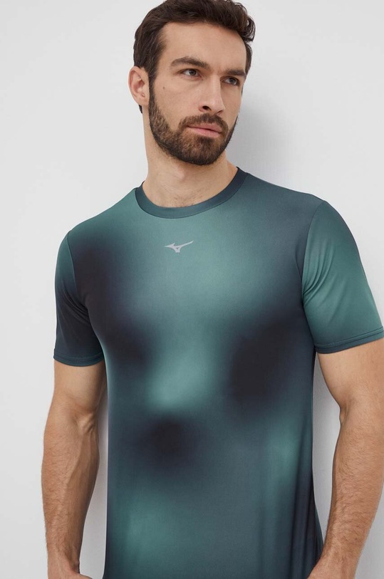 Mizuno t-shirt do biegania Core Graphic turkusowy J2GAB010
