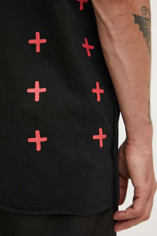 KSUBI tricou din bumbac red pill biggie ss tee negru MPS24TE019