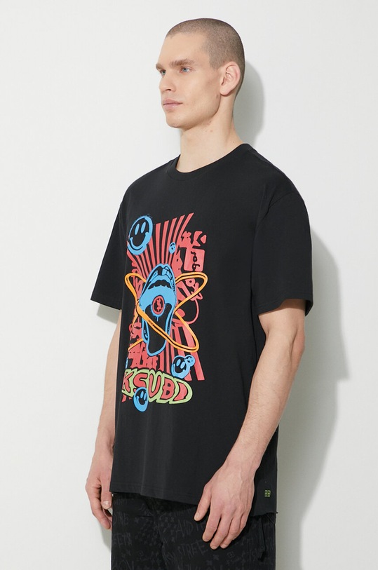 KSUBI cotton t-shirt red pill biggie ss tee black MPS24TE019