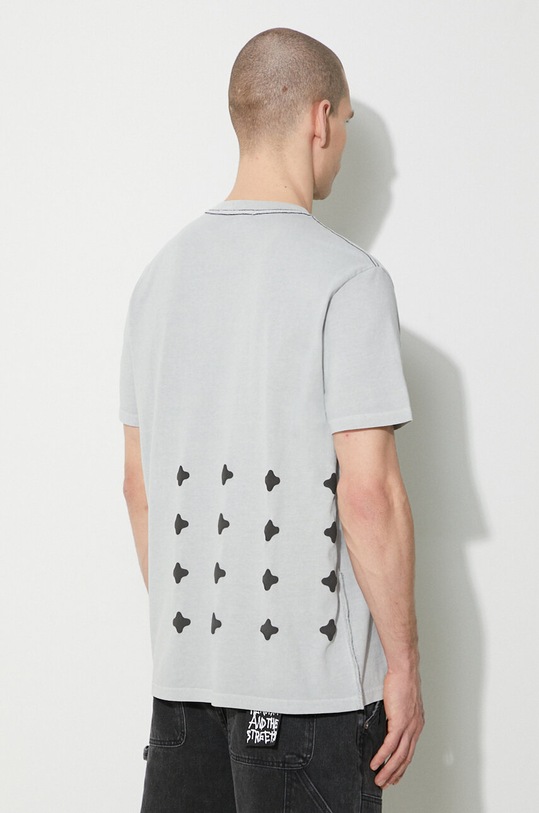 Clothing KSUBI cotton t-shirt lock up kash ss tee MPS24TE002 gray