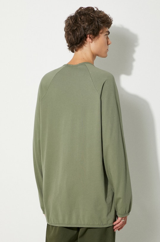 Îmbrăcăminte Reebok LTD longsleeve din bumbac T-Shirt RMAA00BC99JER0015500 verde