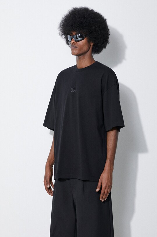 Reebok LTD cotton t-shirt Trompe L'Oeil Tee black RMAA005C99JER0011000