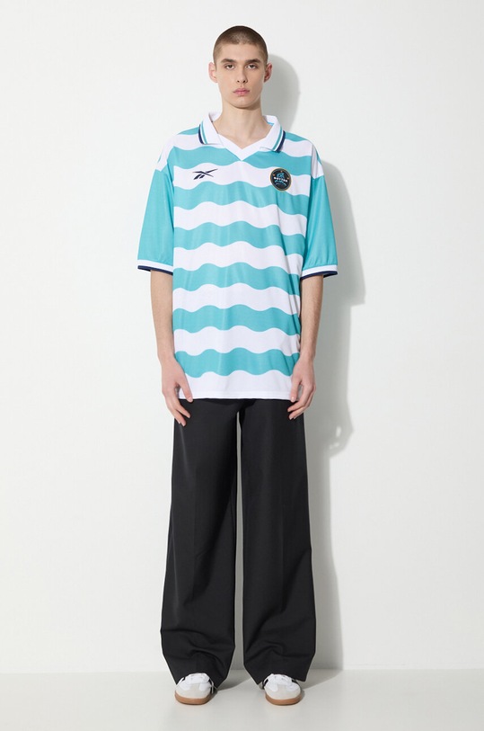 Reebok LTD polo shirt Soccer Tee RMGB001C99FAB0014001 turquoise SS24