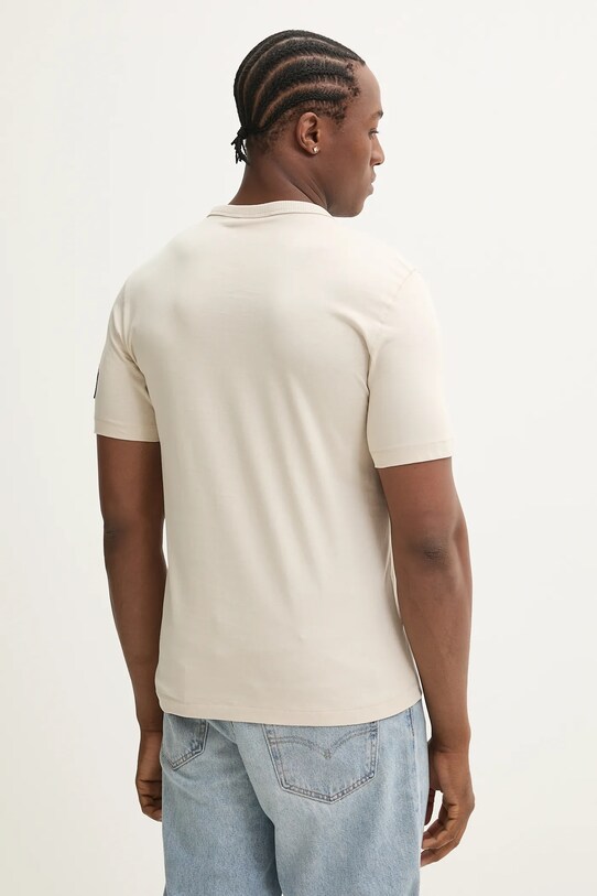 Îmbrăcăminte Calvin Klein Jeans tricou din bumbac J30J323484 bej