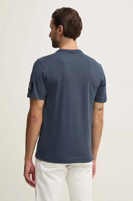 Oblečení Bavlněné tričko Calvin Klein Jeans J30J323484 námořnická modř