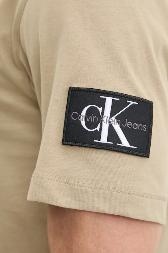 Бавовняна футболка Calvin Klein Jeans J30J323484 зелений