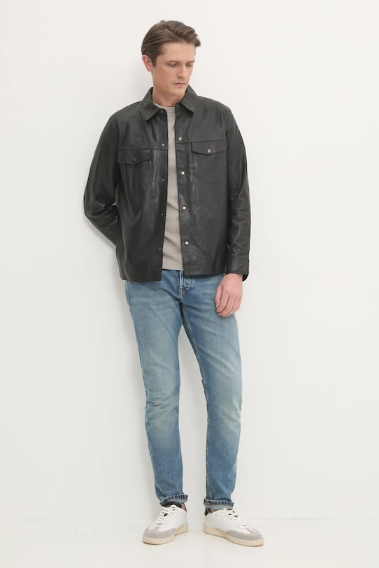 Bavlněné tričko Calvin Klein Jeans J30J323484 šedá AA00