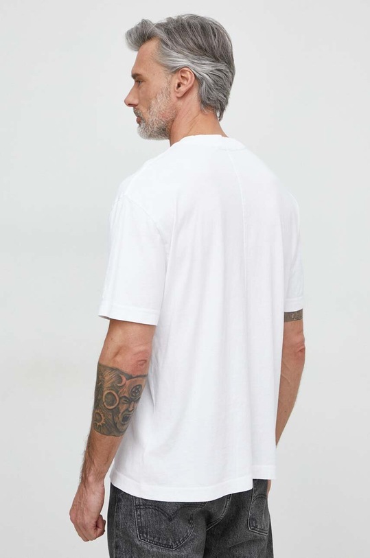 Calvin Klein Jeans t-shirt bawełniany J30J325427 biały SS24