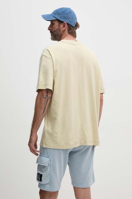Одежда Хлопковая футболка Calvin Klein Jeans J30J325427 жёлтый