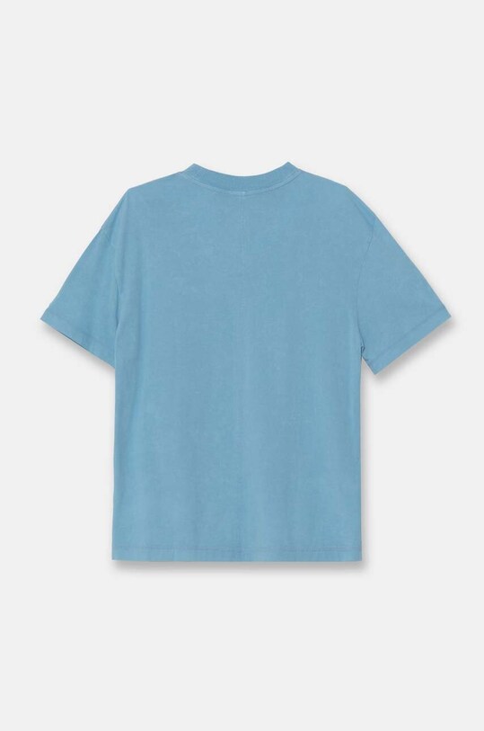 Bavlnené tričko Calvin Klein Jeans J30J325427 modrá SS24