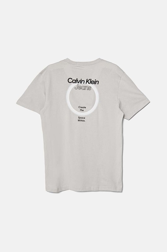 Bavlněné tričko Calvin Klein Jeans J30J325186 šedá SS24