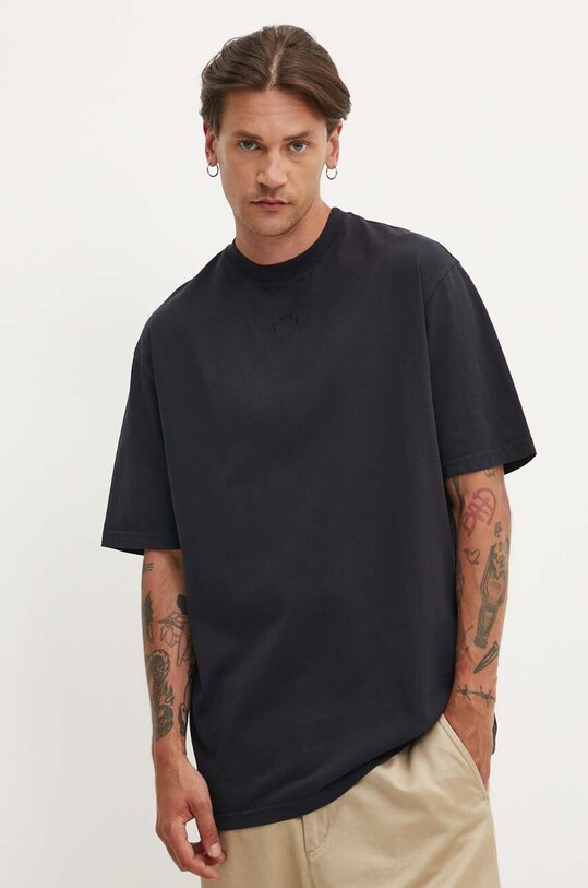 A-COLD-WALL* t-shirt bawełniany Essential T-Shirt aplikacja czarny ACWMTS177