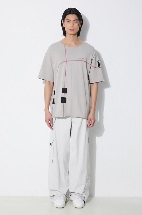 Bavlnené tričko A-COLD-WALL* Intersect T-Shirt ACWMTS179 béžová SS24