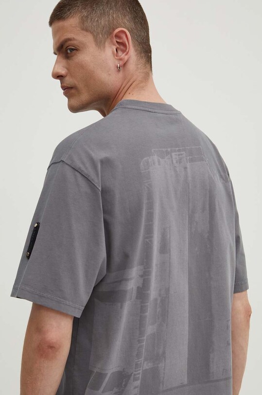 A-COLD-WALL* t-shirt bawełniany Discourse T-Shirt nadruk szary ACWMTS187
