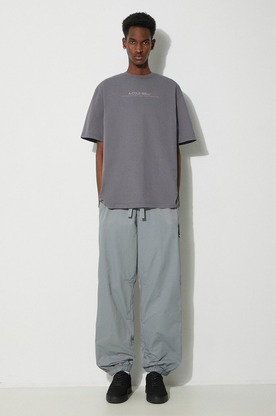 A-COLD-WALL* cotton t-shirt Discourse T-Shirt ACWMTS187 gray SS24