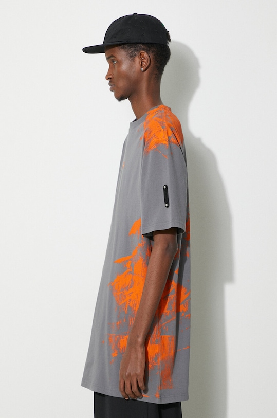 Βαμβακερό μπλουζάκι A-COLD-WALL* Brushstroke T-Shirt γκρί ACWMTS188