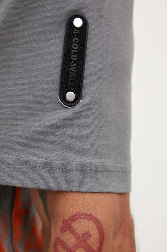 Хлопковая футболка A-COLD-WALL* Brushstroke T-Shirt ACWMTS188 серый