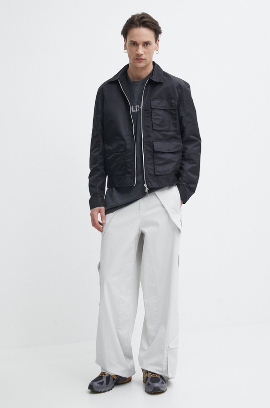 Bavlněné tričko A-COLD-WALL* Overdye Logo T-Shirt ACWMTS186 černá SS24