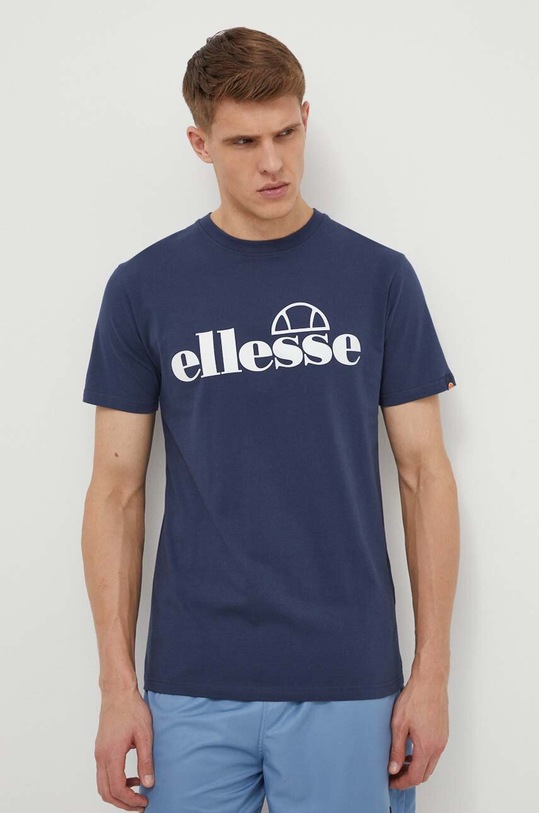 Ellesse t-shirt bawełniany Fuenti Tee nadruk granatowy SHP16469