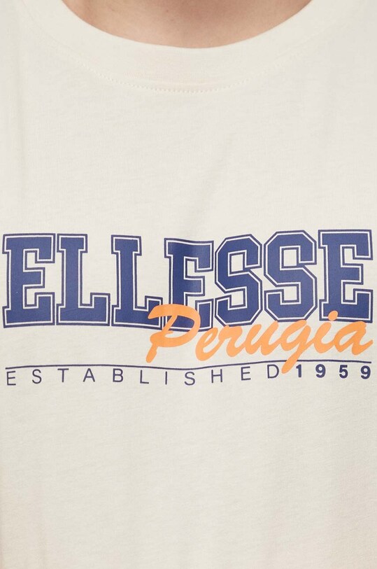Ellesse t-shirt bawełniany Zagda T-Shirt SHV20122 beżowy
