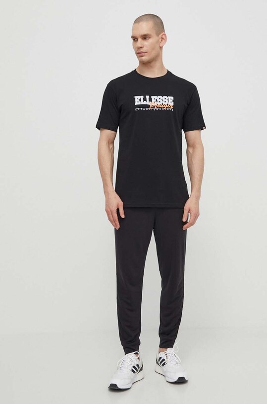 Ellesse t-shirt bawełniany Zagda T-Shirt SHV20122 czarny SS24