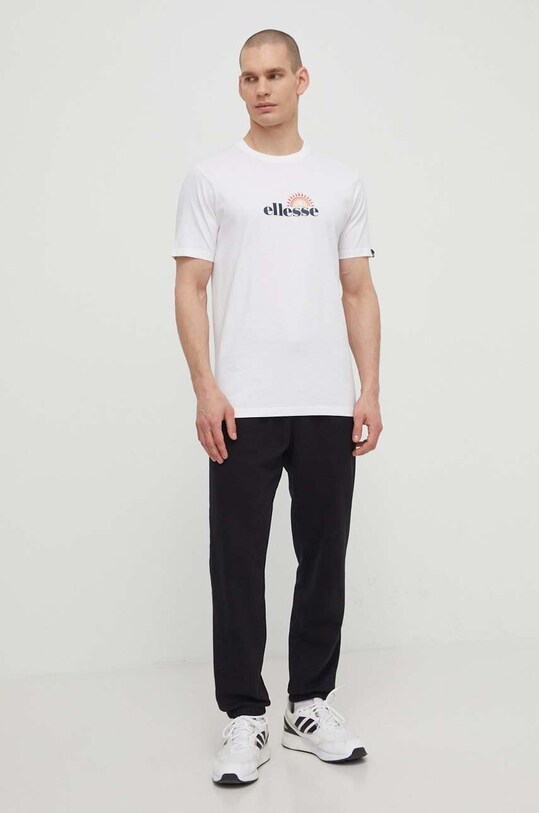 Pamučna majica Ellesse Trea T-Shirt SHV20126 bijela SS24