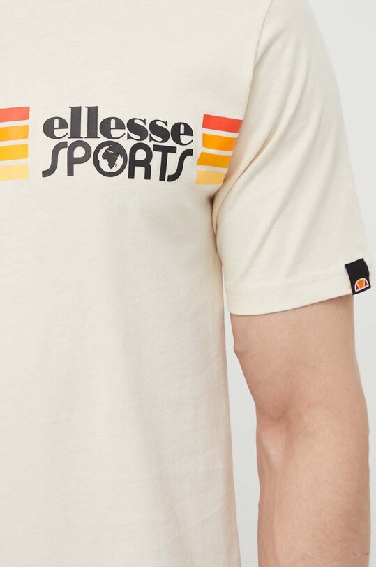 Βαμβακερό μπλουζάκι Ellesse Sorranta T-Shirt SHV20128 μπεζ