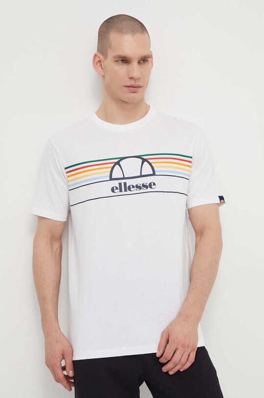 Ellesse tricou din bumbac Lentamente T-Shirt alb SHV11918