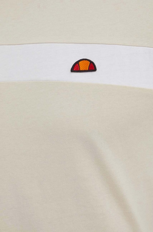 Βαμβακερό μπλουζάκι Ellesse SHR17433 μπεζ