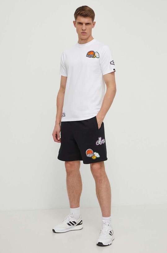 Бавовняна футболка Ellesse Boretto T-Shirt SHV20120 білий SS24
