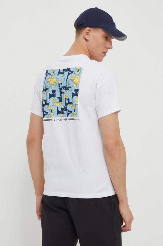 Ellesse t-shirt bawełniany Holdino T-Shirt nadruk biały SHV20112