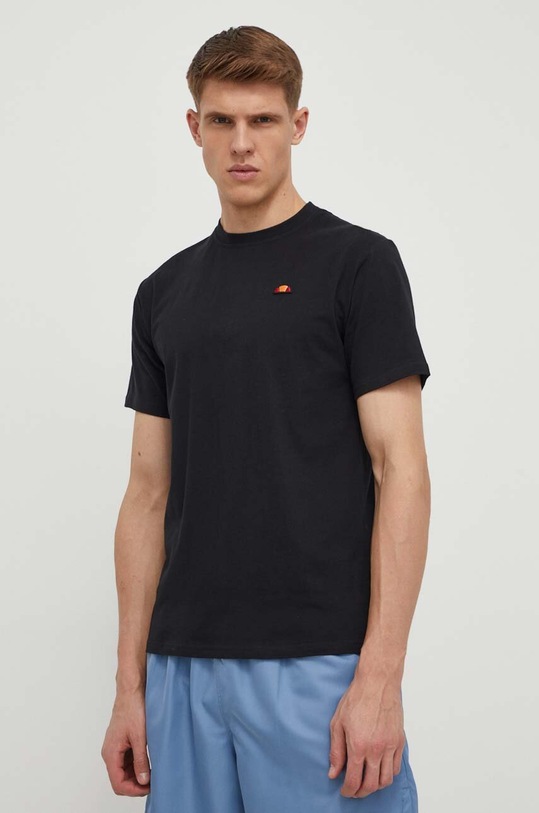Βαμβακερό μπλουζάκι Ellesse Holdino T-Shirt SHV20112 μαύρο SS24
