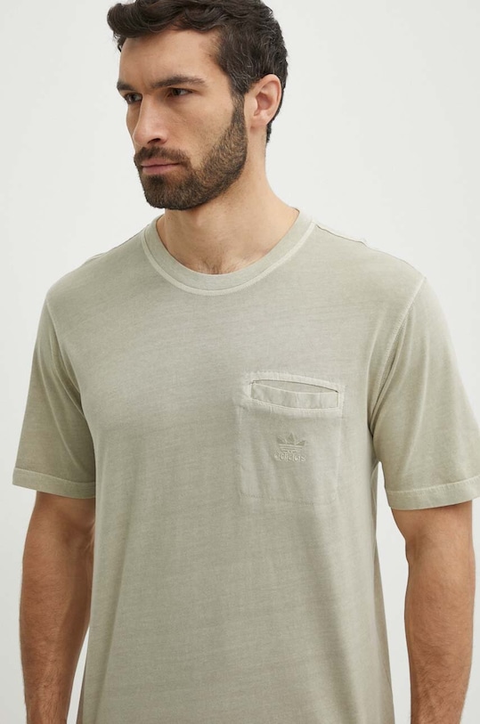 adidas Originals tricou din bumbac bej IS1763