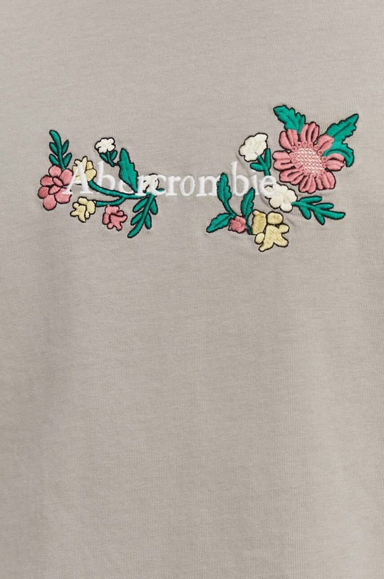 Bavlněné tričko Abercrombie & Fitch KI123.4043.120 béžová