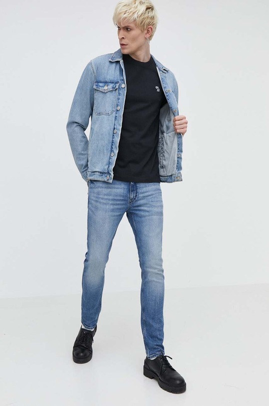 Abercrombie & Fitch t-shirt bawełniany KI124.4045.900 czarny SS24