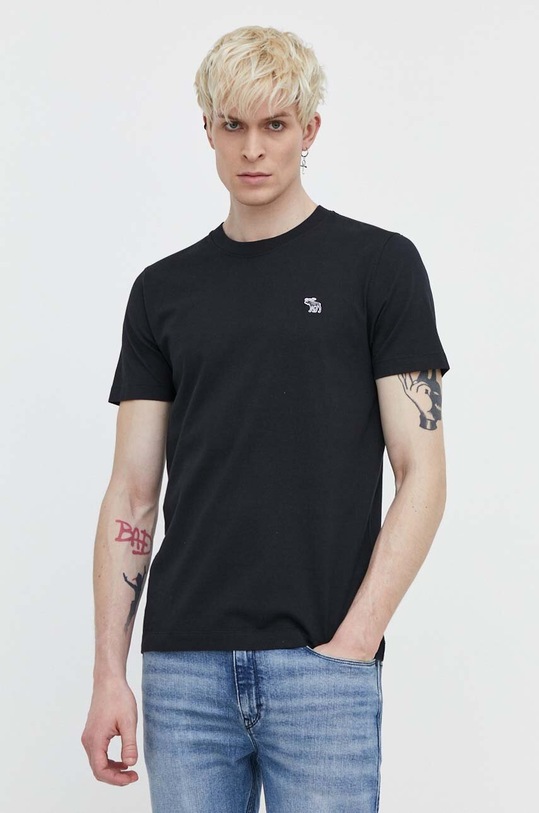 Abercrombie & Fitch t-shirt bawełniany czarny KI124.4045.900