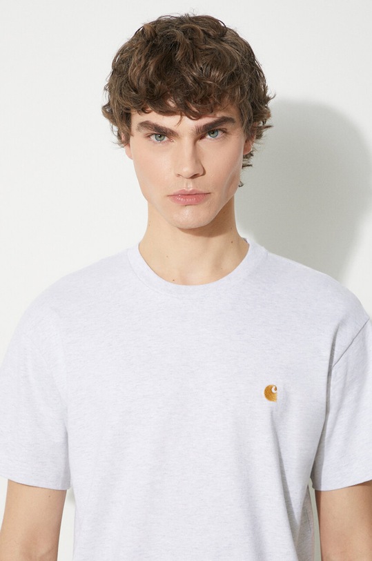 Odzież Carhartt WIP t-shirt bawełniany S/S Chase T-Shirt I026391.00JXX szary