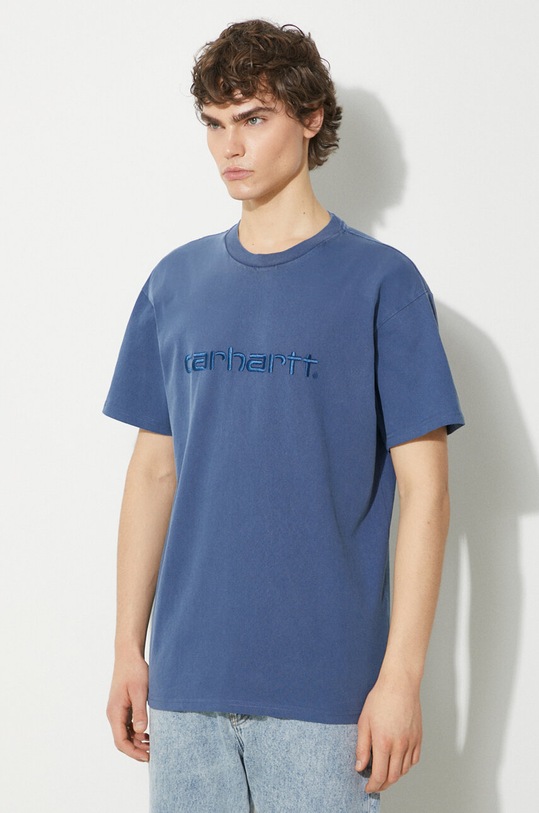 Carhartt WIP cotton t-shirt S/S Duster T-Shirt navy I030110.1ZFGD