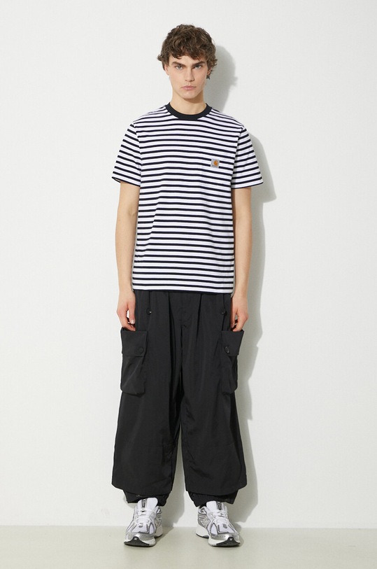 Carhartt WIP cotton t-shirt S/S Seidler Pocket T-Shirt I032311.1Z0XX black SS24