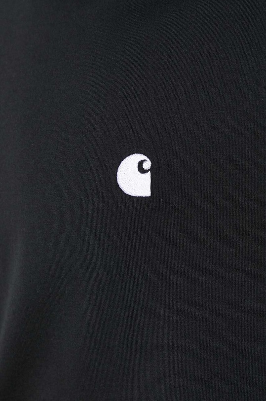 Ρούχα Βαμβακερό μπλουζάκι Carhartt WIP S/S Madison I033000.0D2XX μαύρο