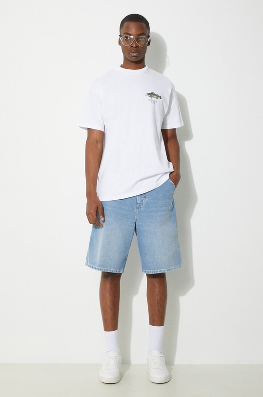 Carhartt WIP cotton t-shirt S/S Fish T-Shirt I033120.02XX white SS24